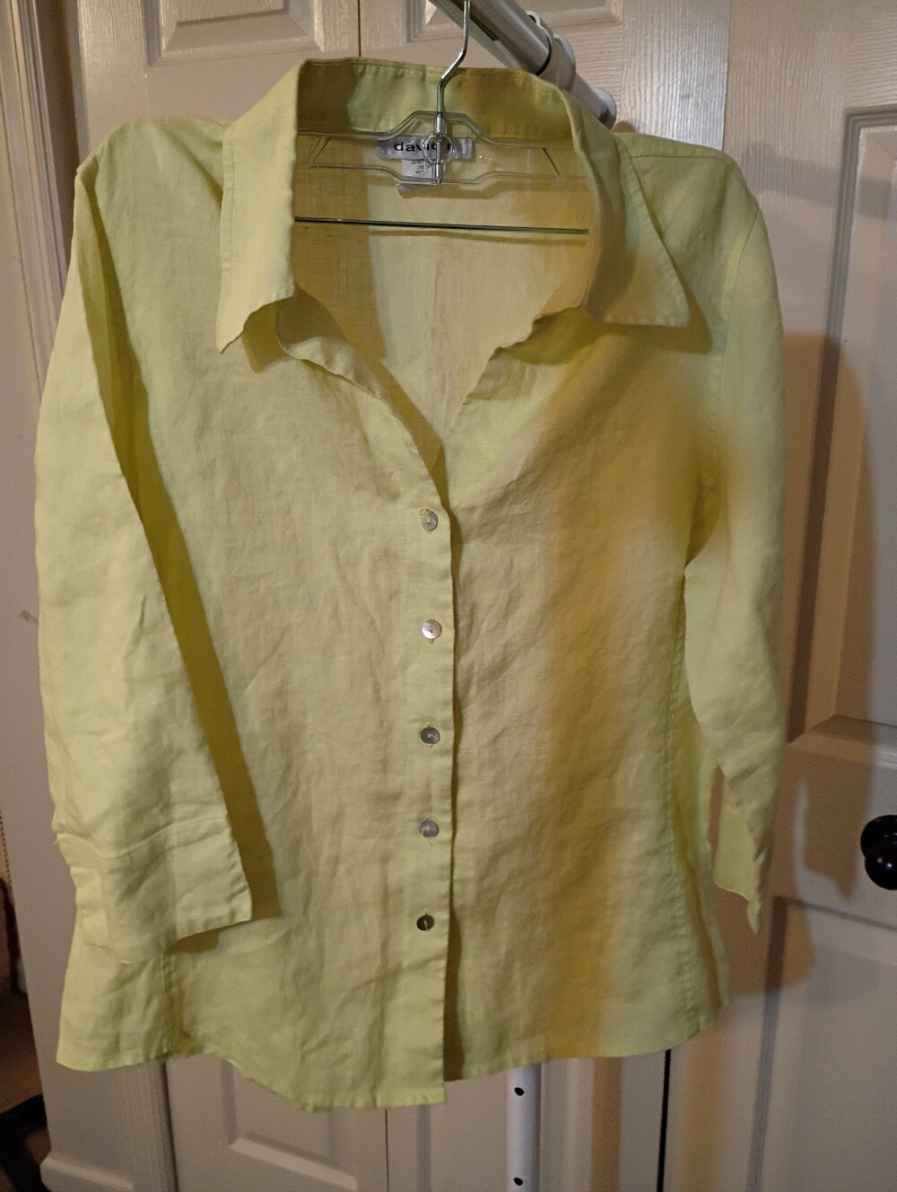 Light Lemon Button-Down Women's Shirt by